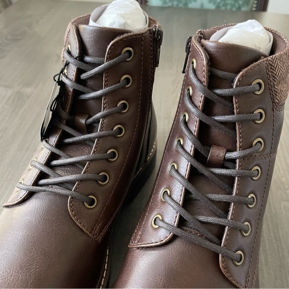 Sonoma Men comfort combat ankle work Boots brown size 10 wide NWT main image 11